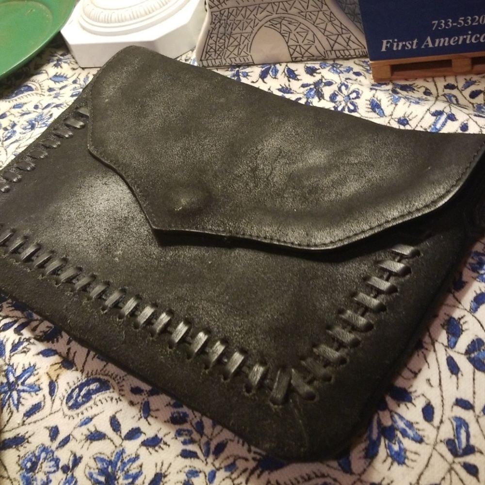 LAST DAY GUC Topshop Coated Leather Crossbody
